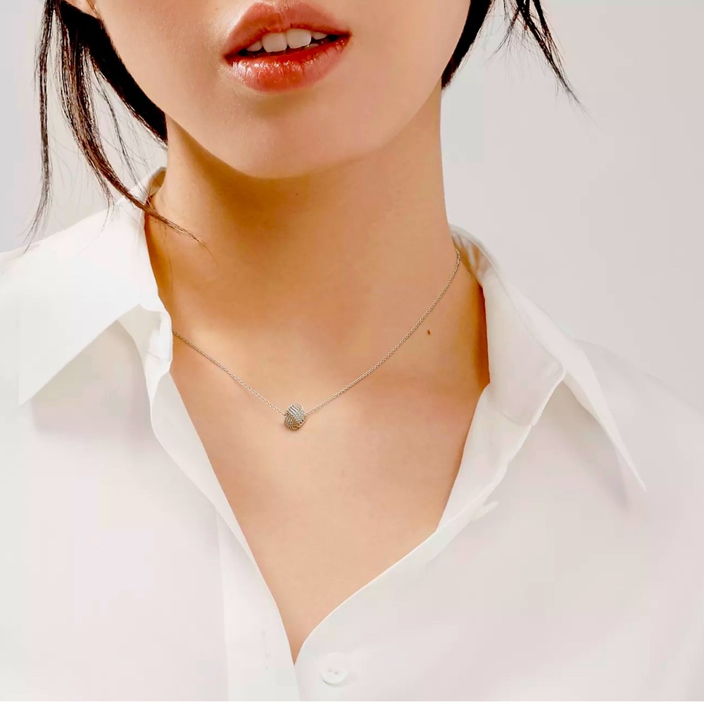 Tiffany Twist Knot Pendant necklace